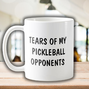 Mug Drôle de dire Pickleball opposant la typographie m