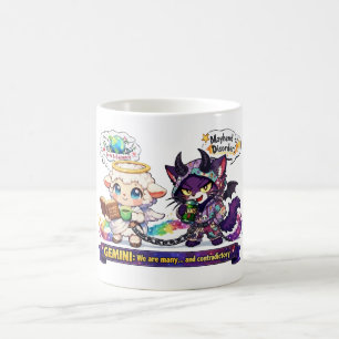 Mug Drôle de dualité du zodiaque Gémeaux Ange agneau e