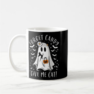 Mug Drôle de fantôme de chat noir oublie des bonbons d