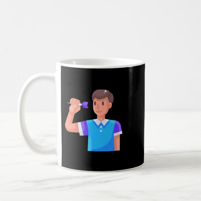 Mug Drôle de fléchettes pour les joueurs de fléchettes (Gauche)