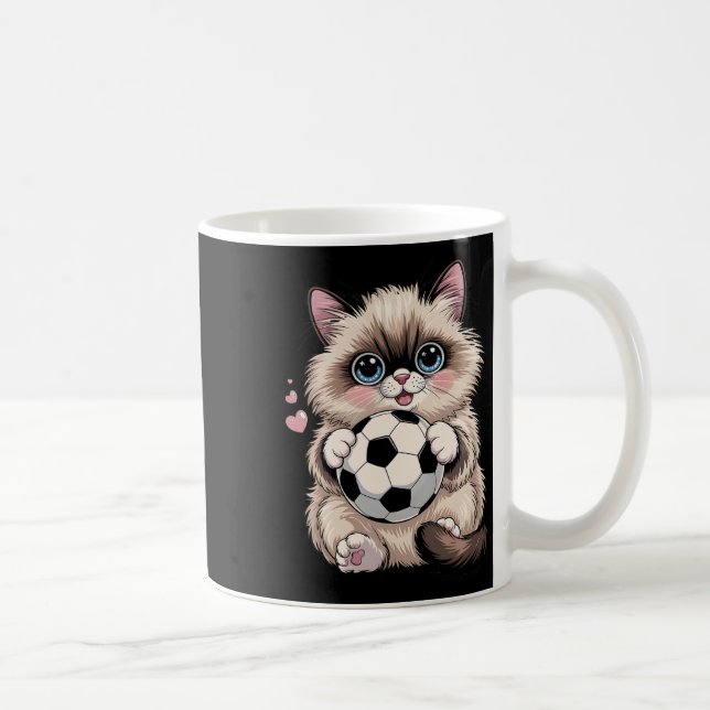 Mug Drôle de foot Birman Juste une fille qui aime les  (Droite)