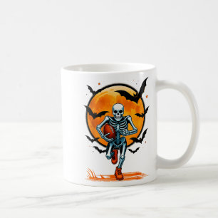 Mug Drôle de football américain Skeleton Player Hallow