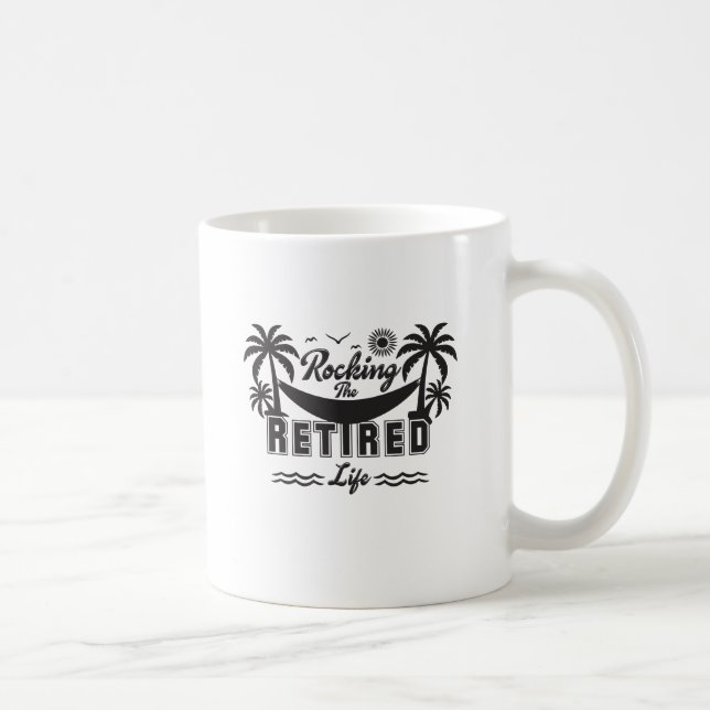 Mug Drôle de fouler la vie de retraite (Droite)