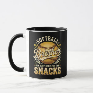 Mug Drôle de frère de softball Snacks Sports
