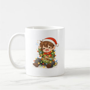 Mug drôle de garçon de Noël