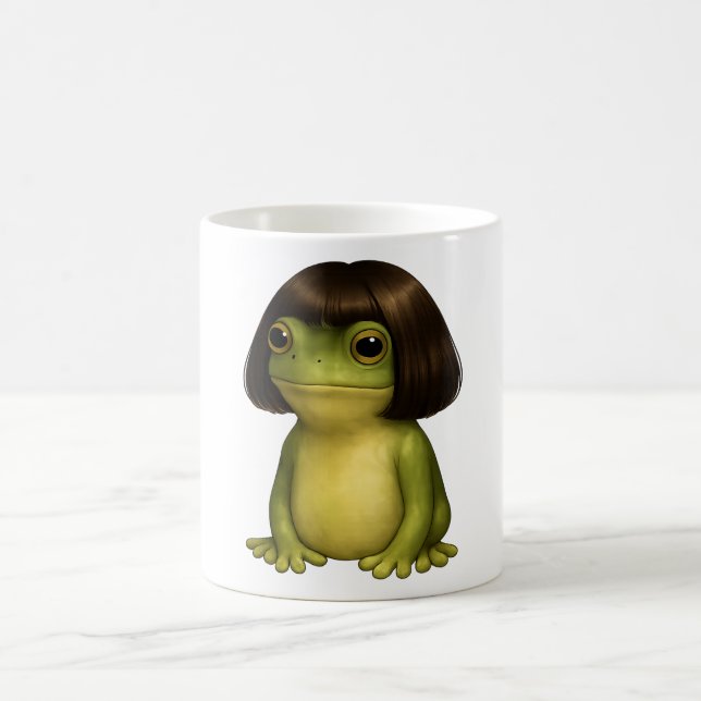Mug Drôle de grenouille Bob coupe de cheveux Mème pour (Centre)