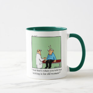 Mug Drôle de Humour de Tricot