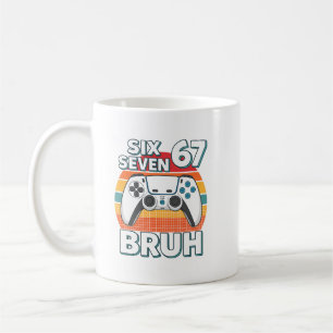 Mug Drôle de jeu Six Sept 67 Bruh Gamer Boy pour homme