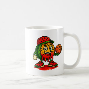 Mug Drôle de la pastèque de base-ball de la pastèque D