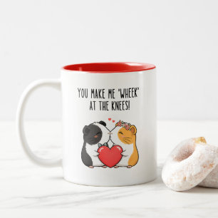 Mug drôle de la Saint-Valentin pour cochon d'Inde,