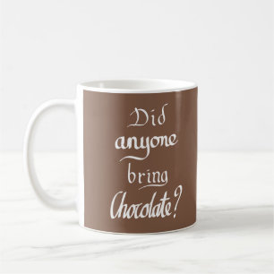 Mug Drôle de la typographie manuscrite Chocolat Devis 