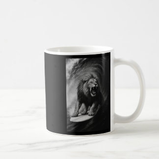 Mug Drôle de lion surfant selfie sur planche de surf S