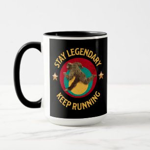 Mug Drôle de motivation de course de Bigfoot