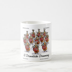 Mug Drôle de Noël 12 Baguettes de Tambour Cadeaux et T