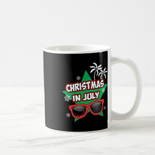 Mug Drôle de Noël en juillet Père Noël Vacances d'été