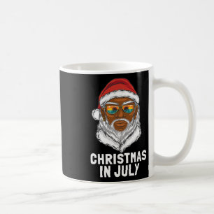 Mug Drôle de Noël en juillet Santa Sungles Vacances d'