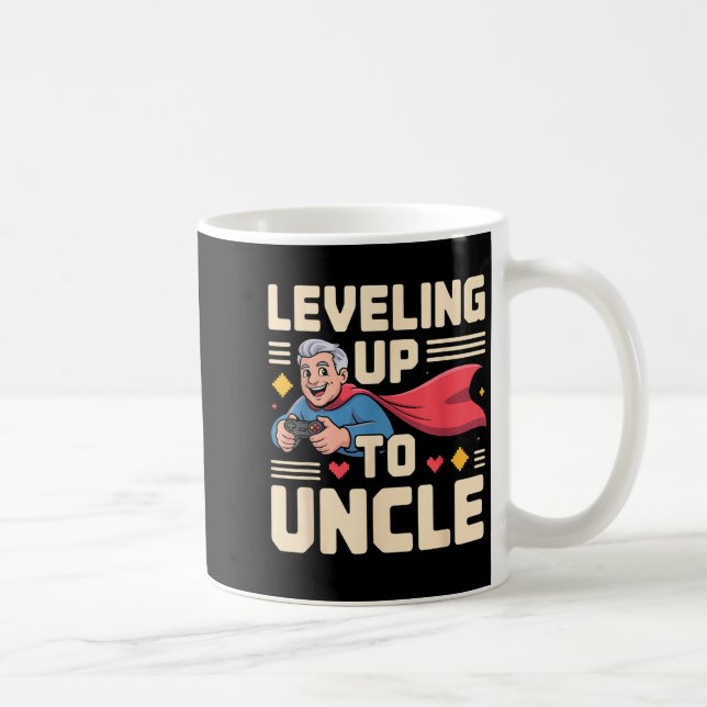 Mug Drôle de nouvel oncle art pour oncles hommes de ne (Droite)
