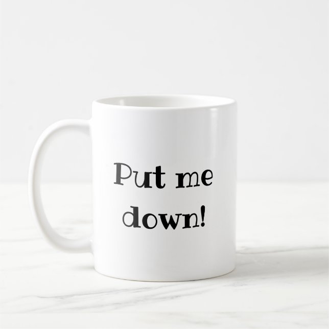 Mug Drôle de phrase pour me poser (Gauche)