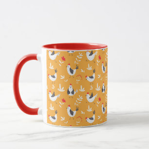 Mug drôle de poulets