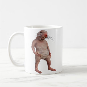 Mug Drôle de rat-taupe nu - Parfait pour les amateurs