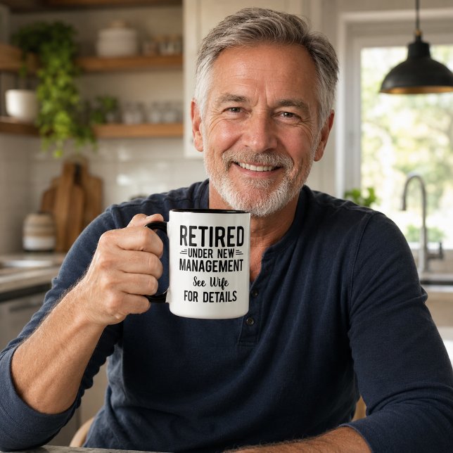 Mug Drôle de retraite sous nouvelle direction  (Créateur téléchargé)