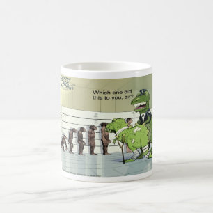 Mug Drôle de Rick London Dinosaure Police Alignement