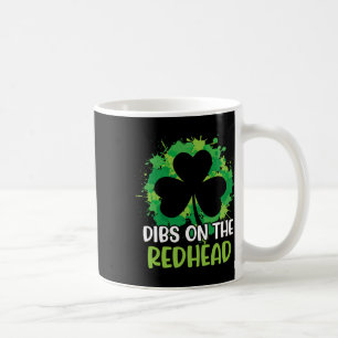 Mug Drôle de Saint-Patrick irlandais Shamrock Dibs sur