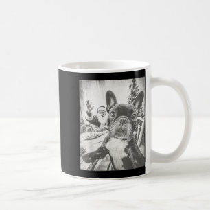 Mug Drôle de selfie de chien bouledogue français avec