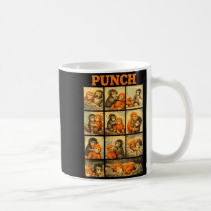 Mug Drôle de singe macaque mignon coup de poing mème j