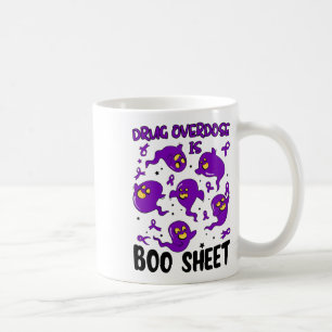 Mug Drôle de surdosage de drogue est fantôme de feuill