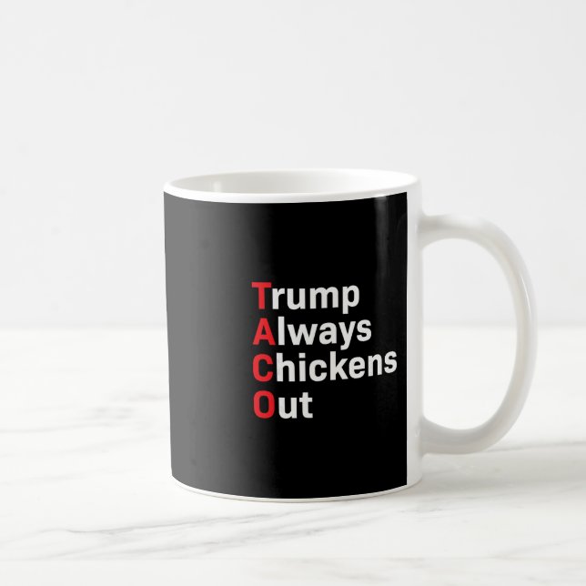 Mug Drôle de Taco Trump se dégonfle toujours  (Droite)