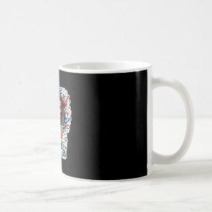 Mug Drôle de teckel rouge blanc et toutou patriote