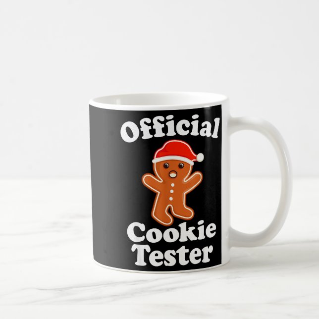 Mug Drôle de testeur de biscuits homme en pain d'épice (Droite)