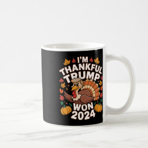 Mug Drôle de Thanksgiving Trump Je suis reconnaissant 