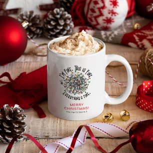 Mug Drôle de 'Tout va bien' Noël