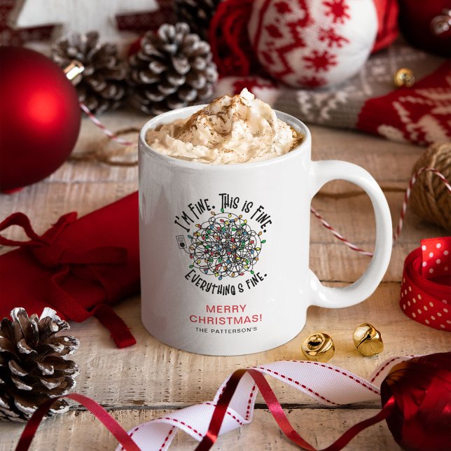 Mug Drôle de 'Tout va bien' Noël  (Créateur téléchargé)