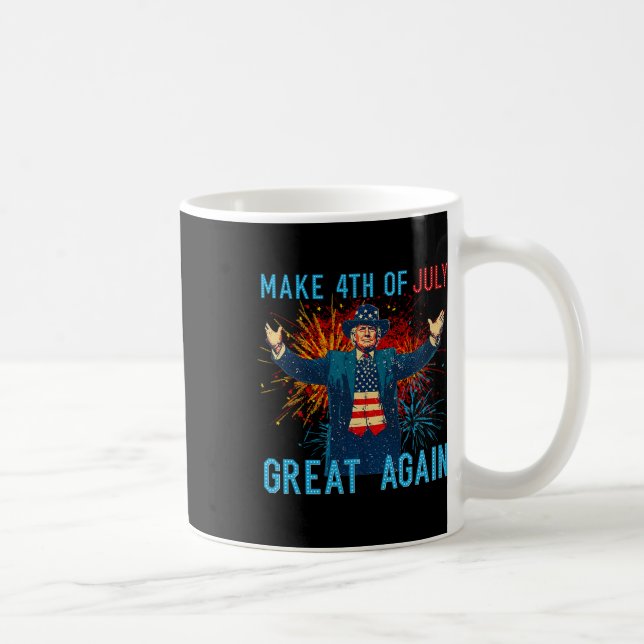 Mug Drôle de Trump Faire du 4 juillet encore plus géni (Droite)