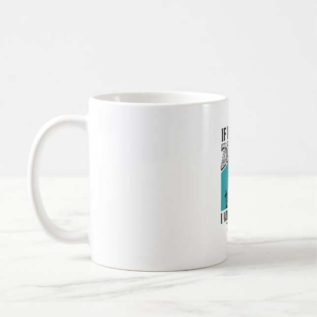 Mug Drôle de zombie si j'étais un zombie vous manger l (Gauche)
