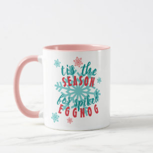 Mug Drôle Décembre Saison hiver Eggnog Mot de citation