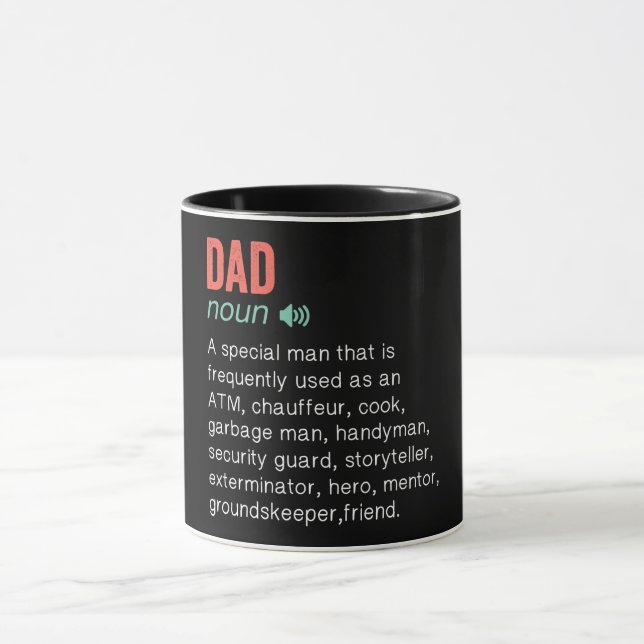 Mug Drôle définition papa (Centre)