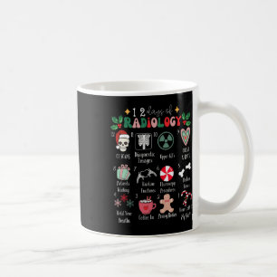 Mug Drôle des 12 jours de radiologie Noël rayonner Xra