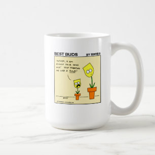 Mug Drôle des tulipes jaunes Meilleurs bourgeons Mèr