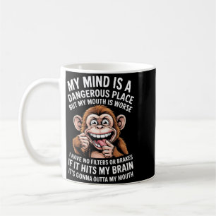 Mug Drôle d'esprit est un endroit dangereux Filtre Sar