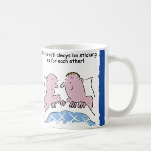 Mug Drôle dessin animé de Gay Men in Bed