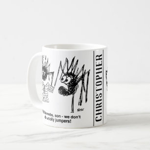 Mug Drôle dessin d'araignées - On a fait un pull