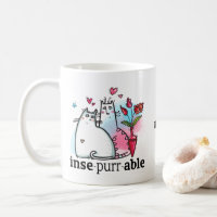 Drôle Deux Chats Romantique Pun Insépurable Nom