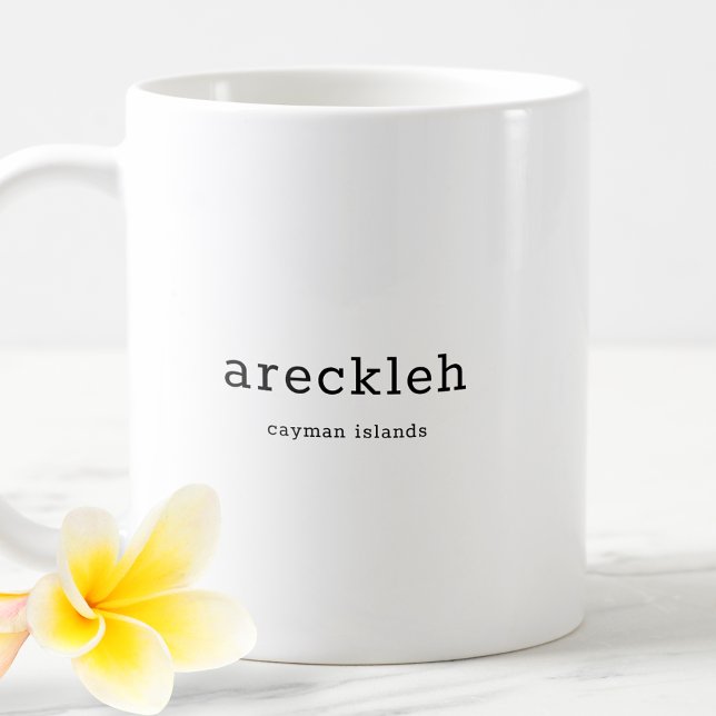 Mug Drôle Dialecte des îles Caïmans Areckleh (Créateur téléchargé)