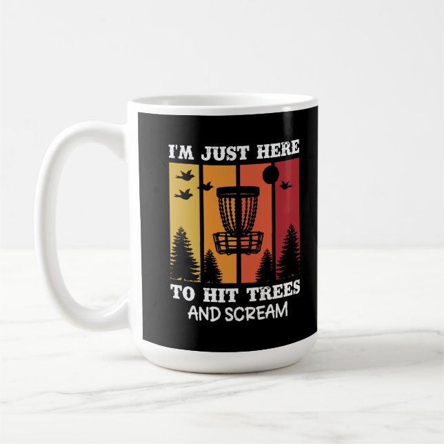 Mug Drôle Disque Golf Quote Retro Disque Golf (Gauche)