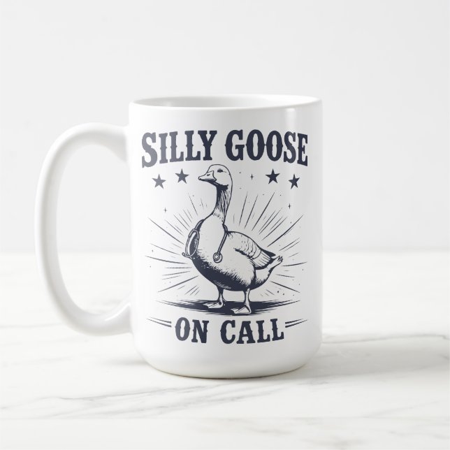 Mug Drôle D'oie Idiote Infirmière De Garde Profession  (Gauche)