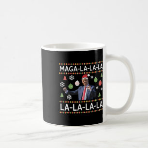 Mug Drôle Donald Trump, laide pull Noël. La La La